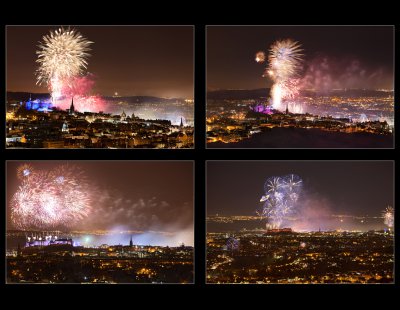 Fireworks, New Year Eve, Edinburgh